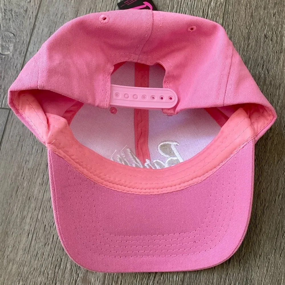 Barbie Logo Canvas SnapBack Pink Baseball Cap Dad Hat by Mattel - Picture 4 of 5